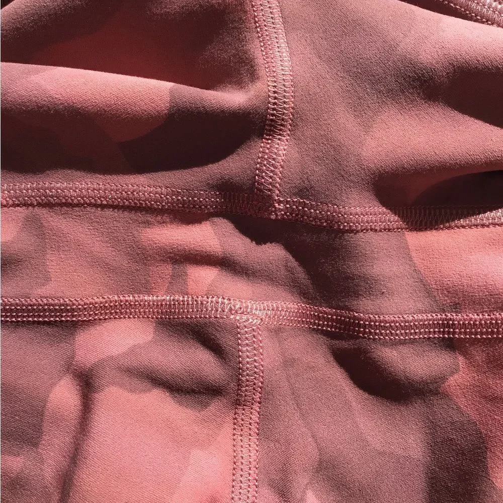 Lululemon Align High Rise Pant 28” Pink Camouflage New Size 12